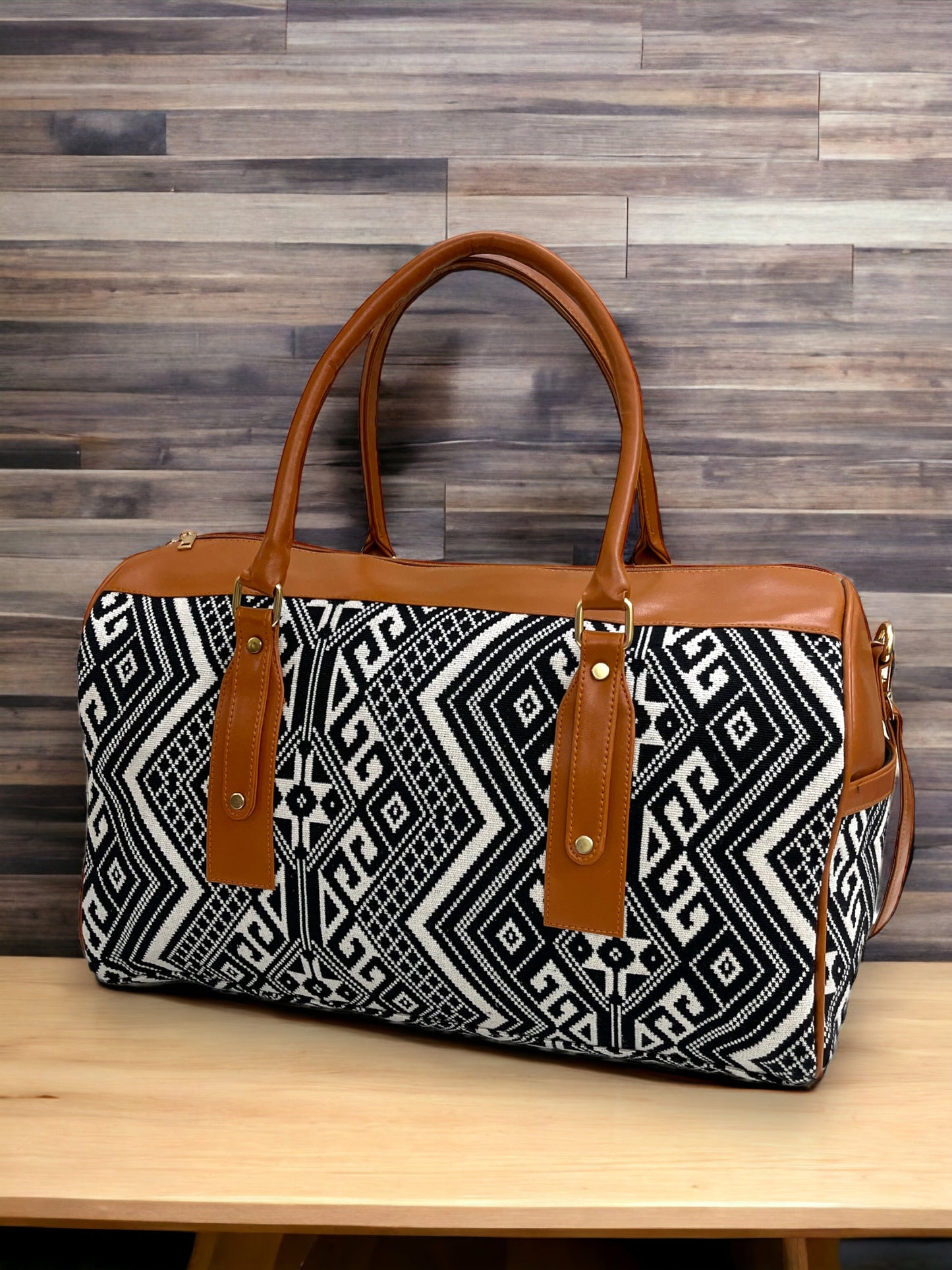 Aztec Jacquard Duffel Bag