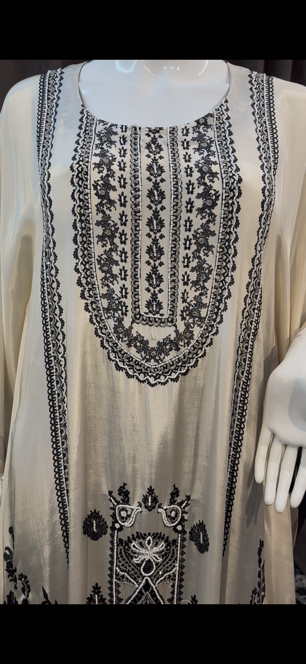Crepe Retro Kaftan