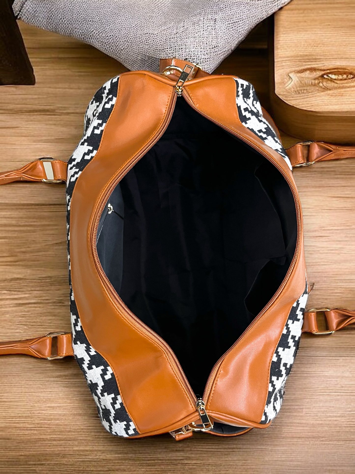 Major Houndstooth Duffel Bag