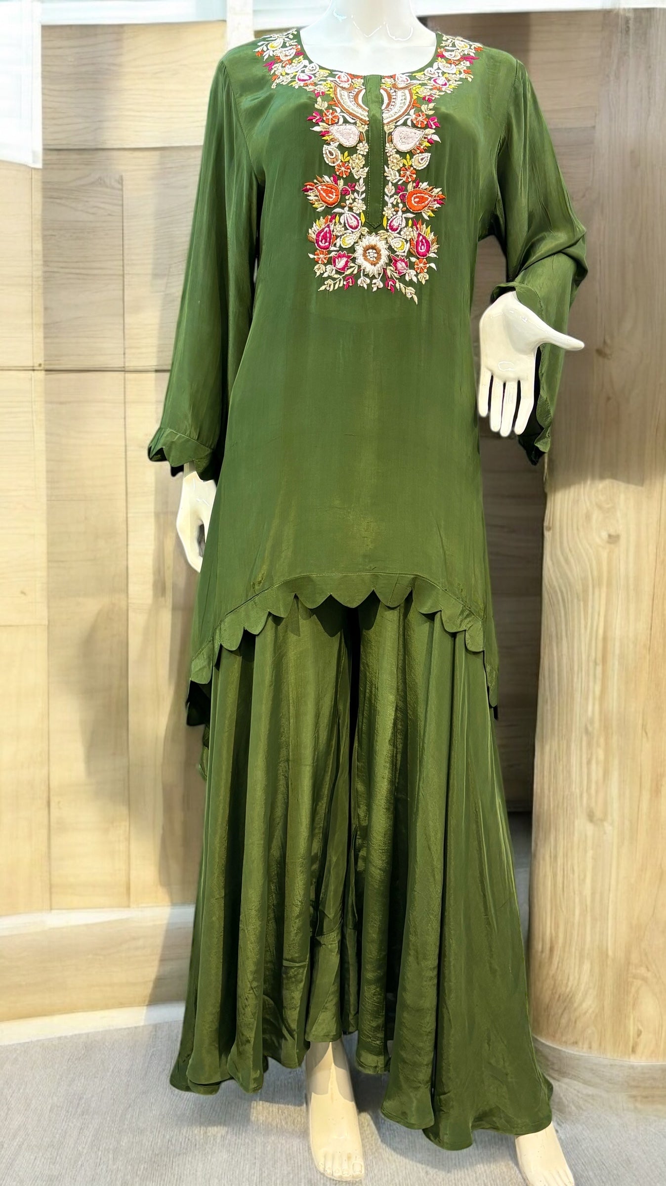 Up Down Style Sharara Plazzo