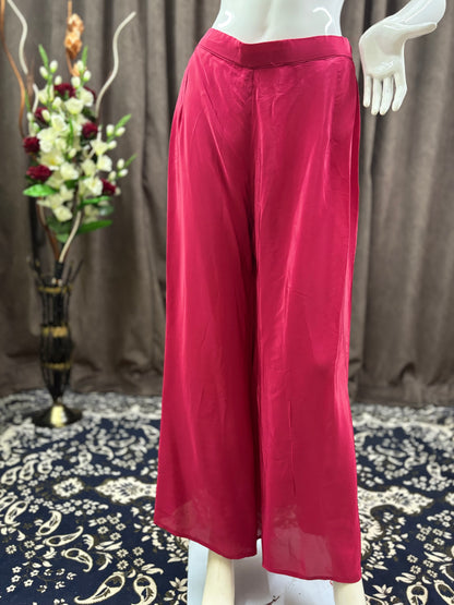 Pink Flair Gown Plazzo