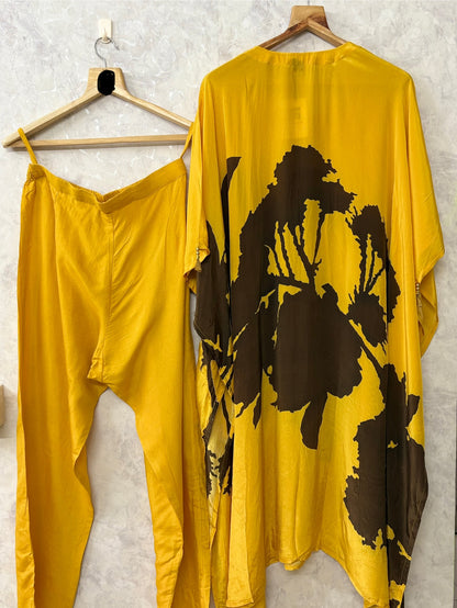Yellow and brown Kaftan