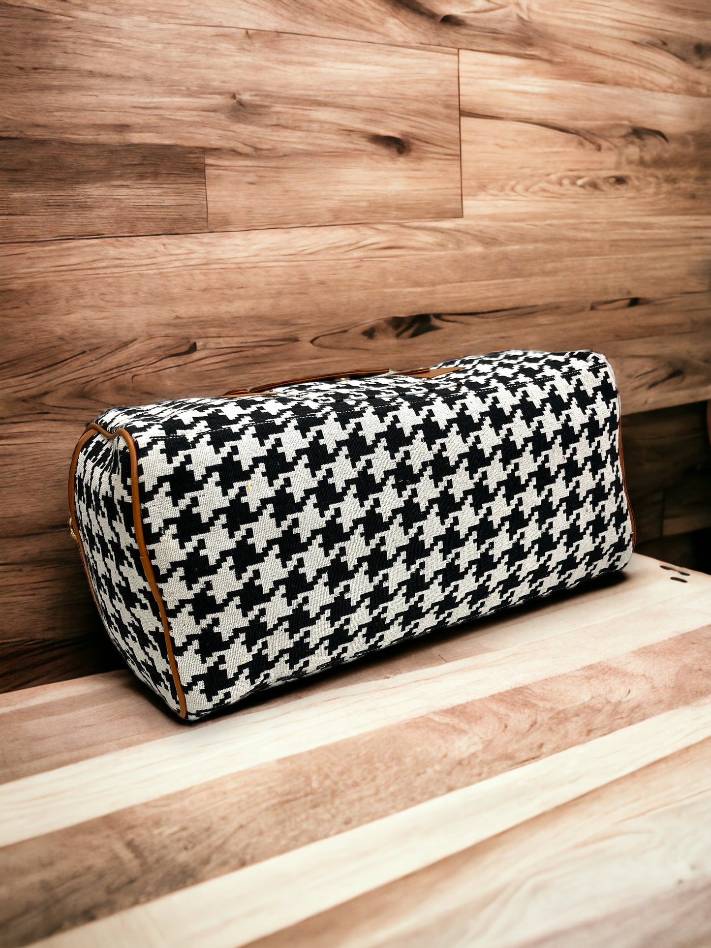 Major Houndstooth Duffel Bag