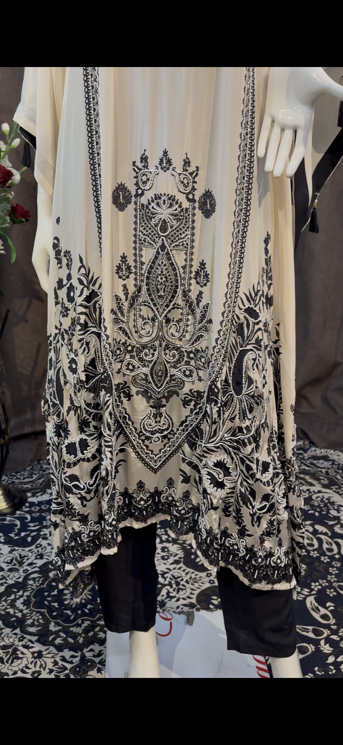Crepe Retro Kaftan