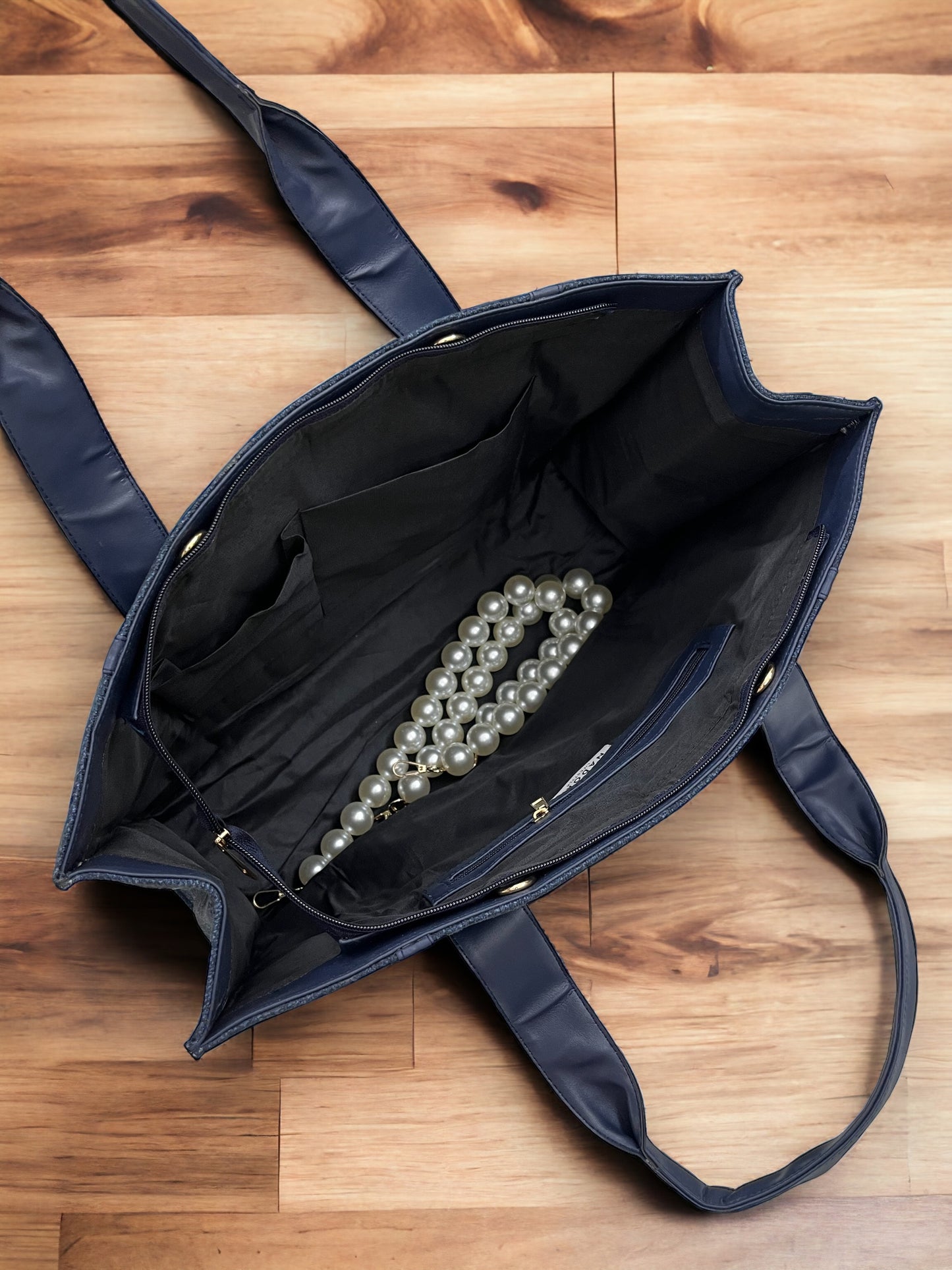 Royal Canva Personalized Pearl Tote