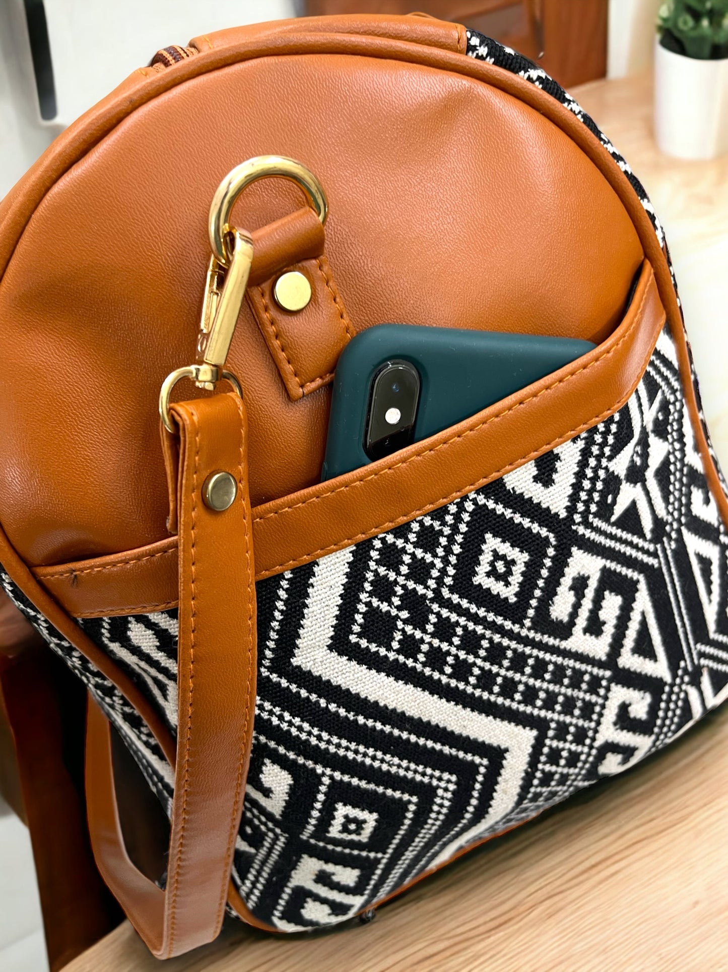 Aztec Jacquard Duffel Bag