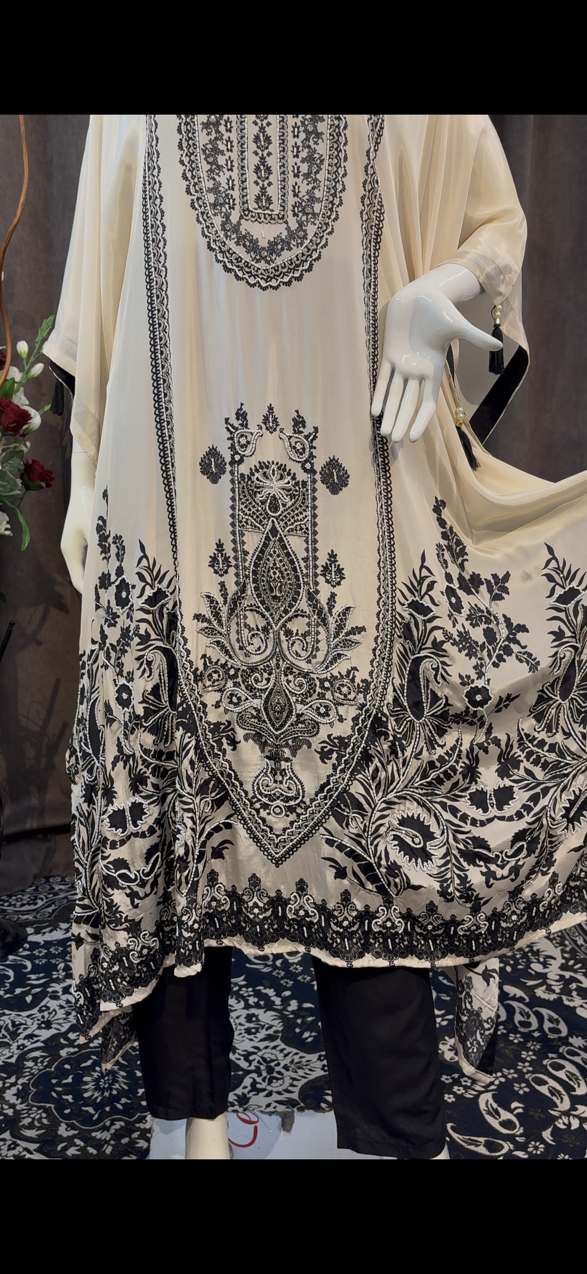 Crepe Retro Kaftan