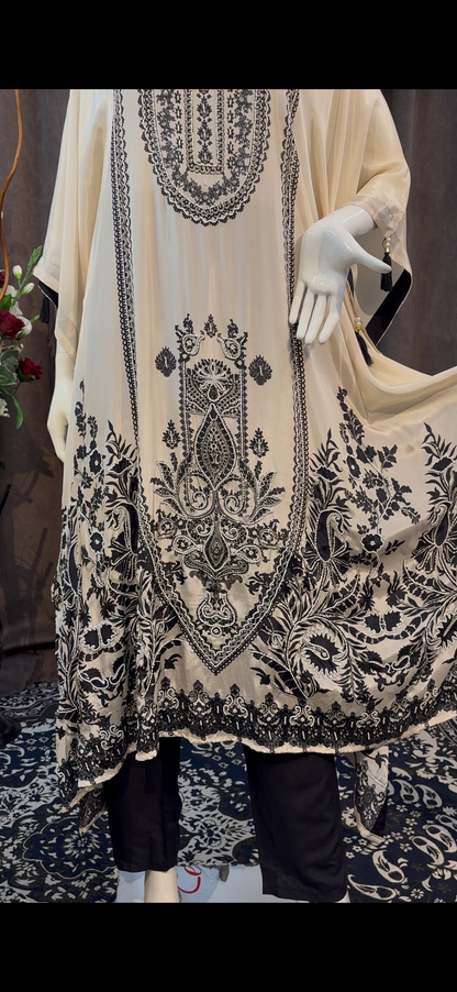 Crepe Retro Kaftan