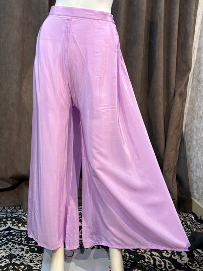 Lilac Gown Plazzo