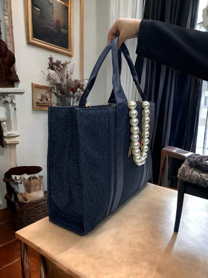 Royal Canva Personalized Pearl Tote