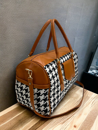 Major Houndstooth Duffel Bag