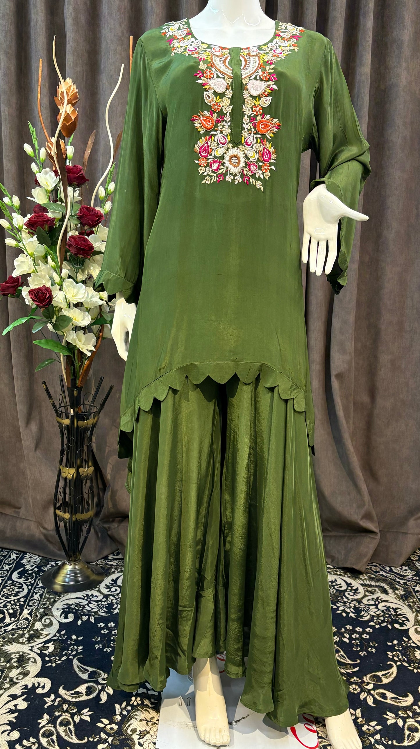 Up Down Style Sharara Plazzo