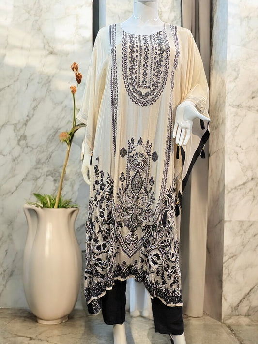 Crepe Retro Kaftan